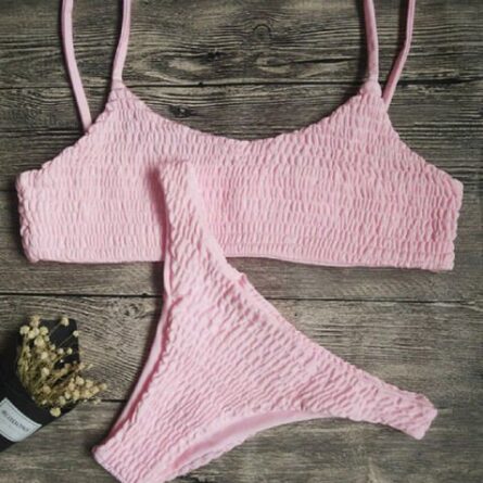 Elle Ruffled Crochet Sexy Bikini Set - Image 11