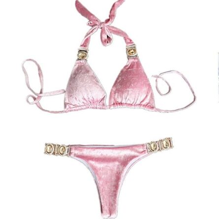 Emilia Bling Diamond Pink Blue Bikini - Image 8