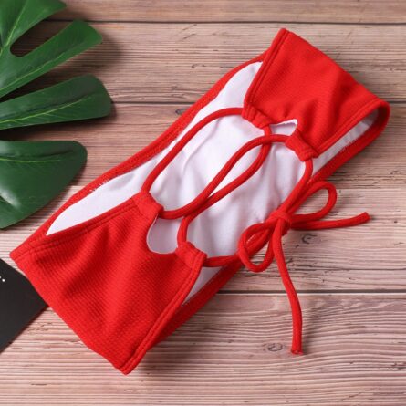 Estelle High Waist Strapless Bandeau Sexy Bikini – Bild 4