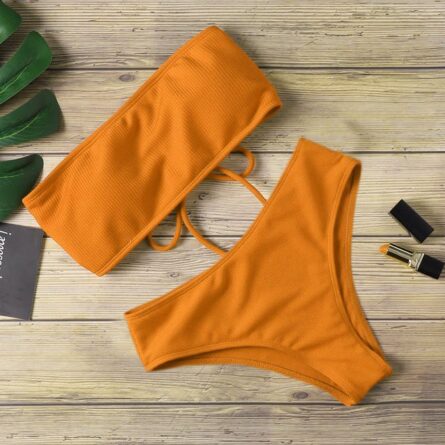 Estelle High Waist Strapless Bandeau Sexy Bikini – Bild 11