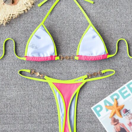 Sunset and Swim Sexy Micro Brazilian Thong Bikini - Image 36