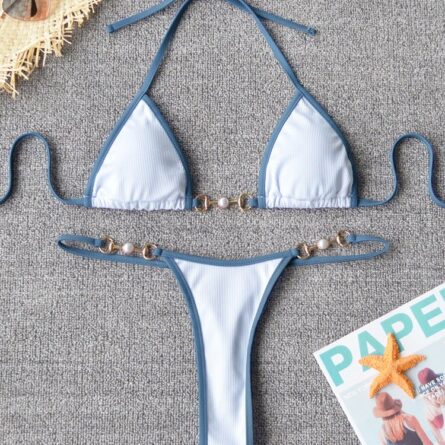 Sunset and Swim Sexy Micro Brazilian Thong Bikini - Image 10