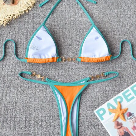 Sunset and Swim Sexy Micro Brazilian Thong Bikini - Image 31