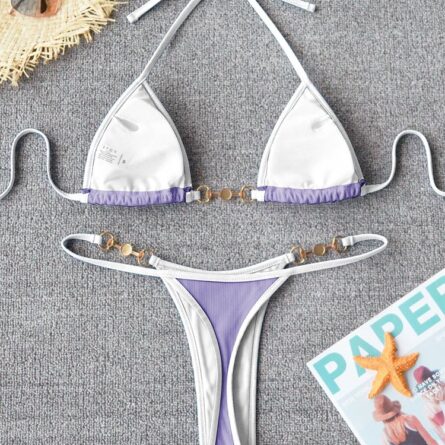 Sunset and Swim Sexy Micro Brazilian Thong Bikini - Image 21