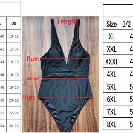 Eva Plus Size Slimming Waist Design Swimsuit - Image 7