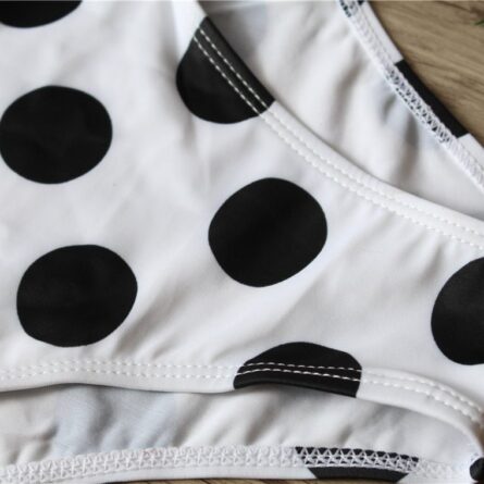 Gia Women Off-shoulder Swimsuit New Sexy Polka Dot One Piece – Bild 12