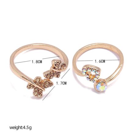 Boho Glamour Bohemian Star Ring Set – Bild 32
