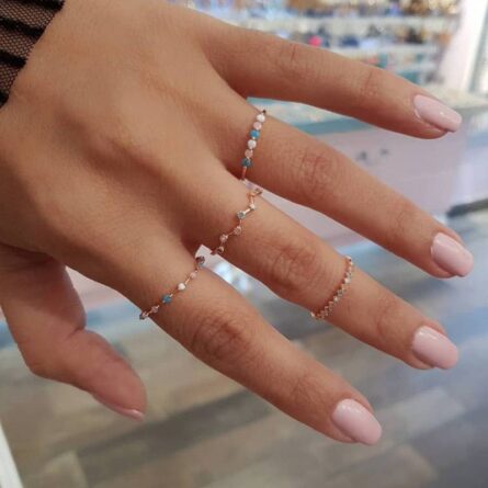Boho Glamour Bohemian Star Ring Set – Bild 17