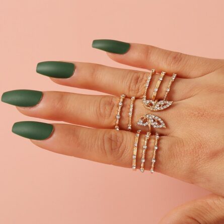 Boho Glamour Bohemian Star Ring Set – Bild 14
