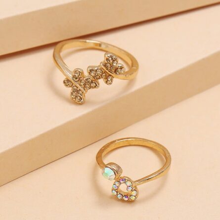 Boho Glamour Bohemian Star Ring Set – Bild 33