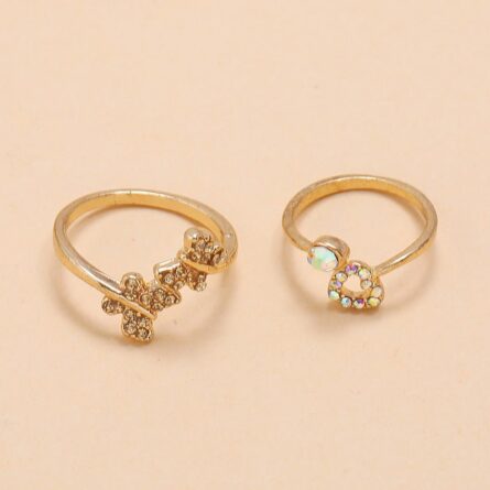 Boho Glamour Bohemian Star Ring Set – Bild 35