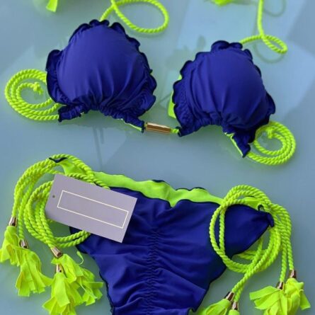 Hailey Sexy Side Tie Triangle Bikini Set – Bild 5