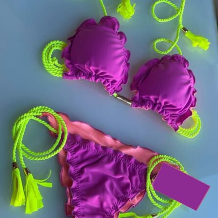 Hailey Sexy Side Tie Triangle Bikini Set – Bild 3