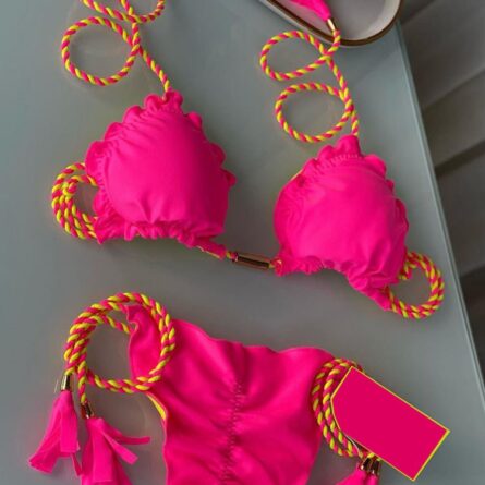 Hailey Sexy Side Tie Triangle Bikini Set – Bild 10