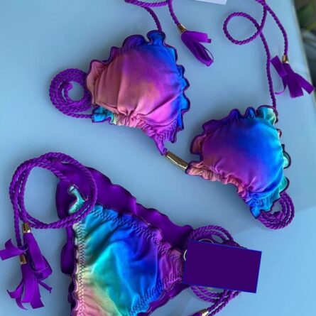 Hailey Sexy Side Tie Triangle Bikini Set – Bild 13