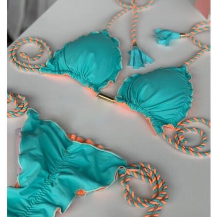 Hailey Sexy Side Tie Triangle Bikini Set – Bild 15