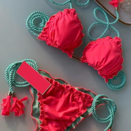 Hailey Sexy Side Tie Triangle Bikini Set – Bild 8