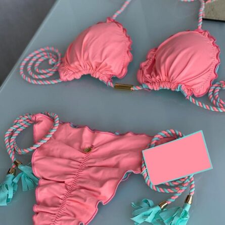 Hailey Sexy Side Tie Triangle Bikini Set – Bild 14