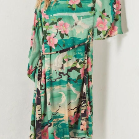 Hawaii Sunset Green Beach Cover Up – Bild 4