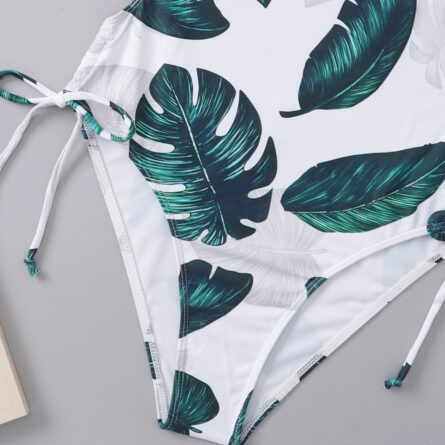 Jungle Vibes Sexy Back Drawstring One Piece Swimsuit – Bild 15
