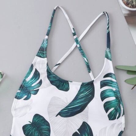 Jungle Vibes Sexy Back Drawstring One Piece Swimsuit – Bild 14