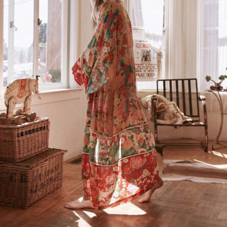 Kate Floral Beach Cover Up - Image 3