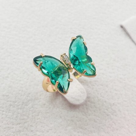Trendy 16 Colors Crystal Butterfly Ring – Bild 35
