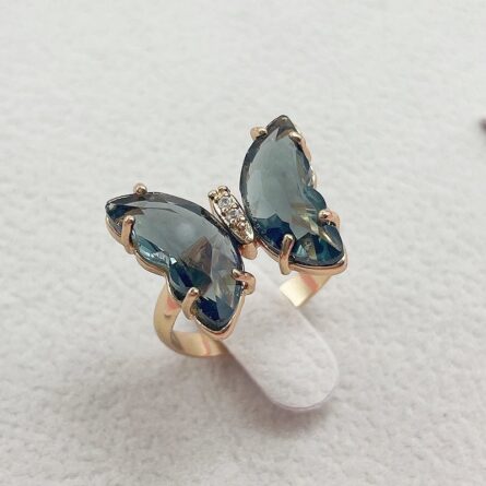 Trendy 16 Colors Crystal Butterfly Ring – Bild 40