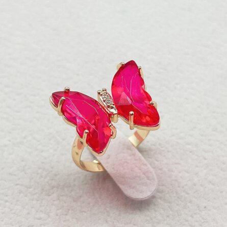 Trendy 16 Colors Crystal Butterfly Ring – Bild 42
