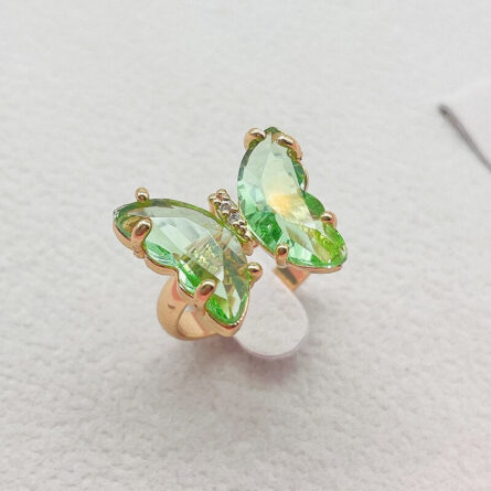 Trendy 16 Colors Crystal Butterfly Ring – Bild 3