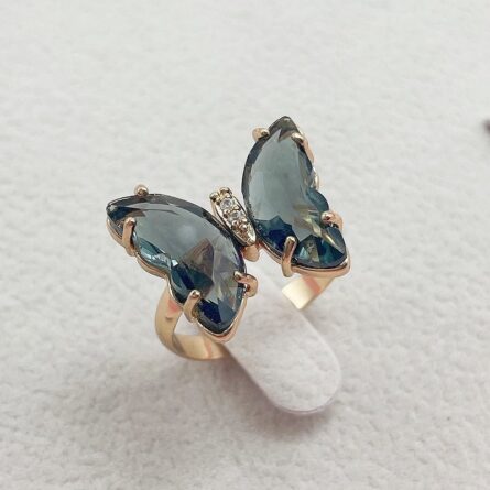 Trendy 16 Colors Crystal Butterfly Ring – Bild 11