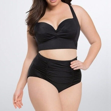 Layla High Waisted Two Piece Plus Size Bikini - Image 9