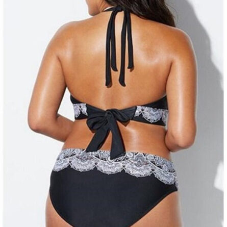 Layla High Waisted Two Piece Plus Size Bikini - Image 5