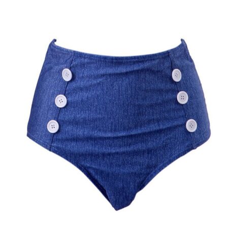 Lovey Denim Sexy Bikini High Waist Retro – Bild 12