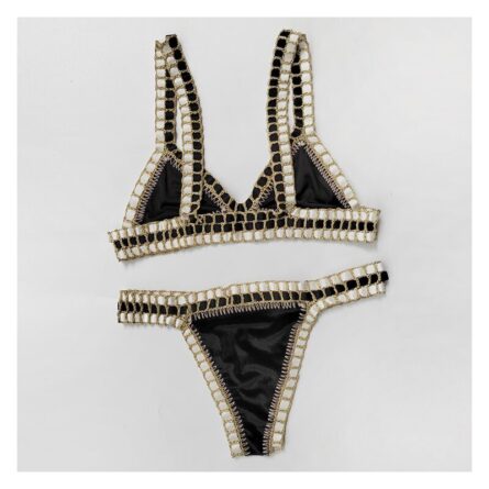 Miami Heat Black Sexy Neoprene Bikini Set - Image 4