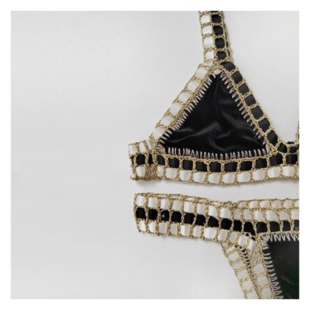 Miami Heat Black Sexy Neoprene Bikini Set - Image 2