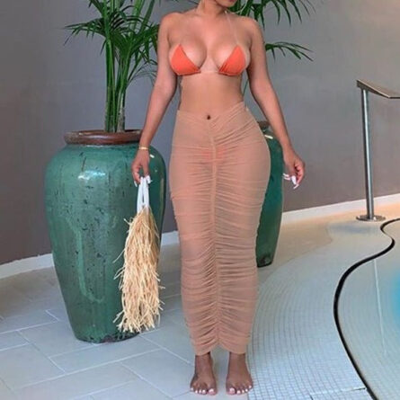 Molly Mesh Bikini Cover Up Skirt - Image 2