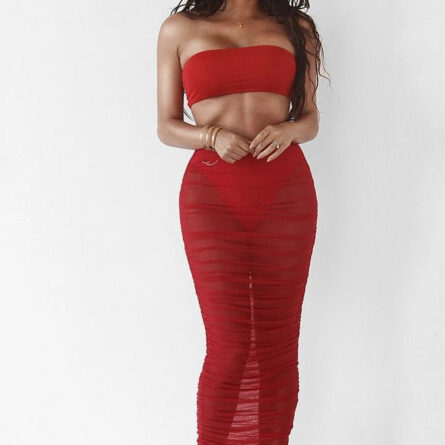 Molly Mesh Bikini Cover Up Skirt - Image 5
