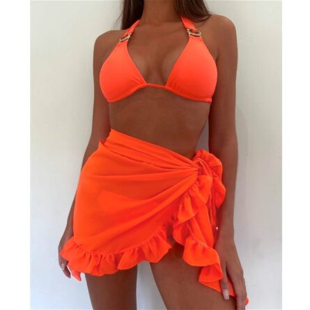 Naomi Chiffon Beach Cover Up Skirt Sarong - Image 5