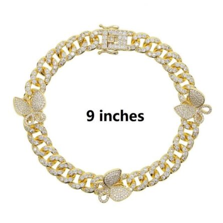 Never Ending Bling Cuban Anklet – Bild 7