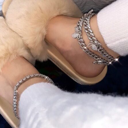Never Ending Bling Cuban Anklet – Bild 3