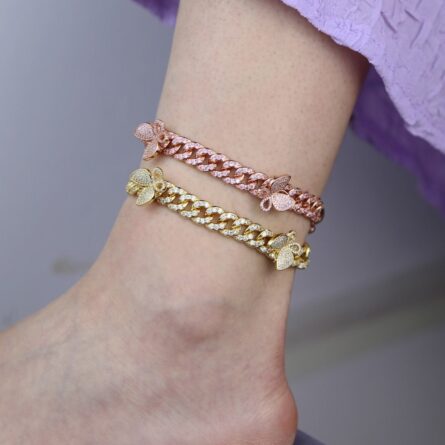 Never Ending Bling Cuban Anklet – Bild 6