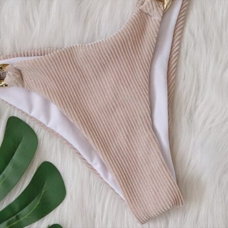 New! Amanda Cheeky Sexy Ribbed Bling Bikini - Image 16