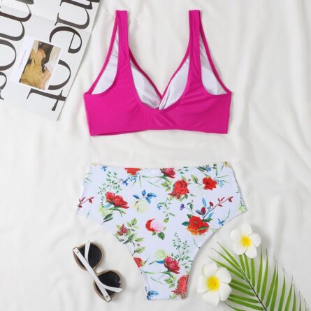 New Floral High Waist Bikini - Image 37