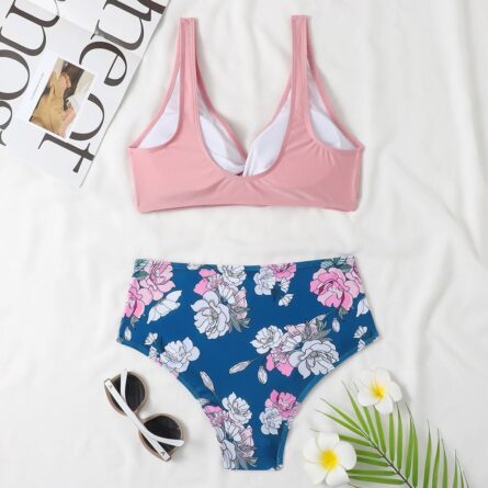 New Floral High Waist Bikini - Image 38