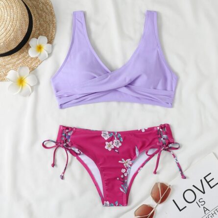New Floral High Waist Bikini - Image 44