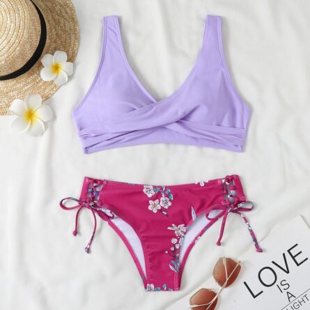 New Floral High Waist Bikini - Image 11