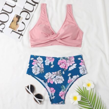 New Floral High Waist Bikini - Image 39