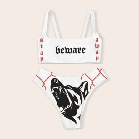 New Sexy Letter Print Bikini – Bild 7