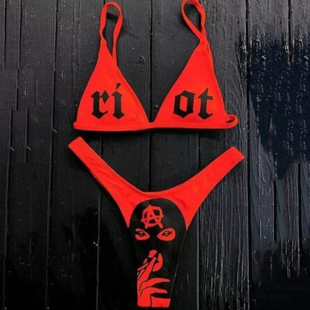 New Sexy Letter Print Bikini – Bild 3